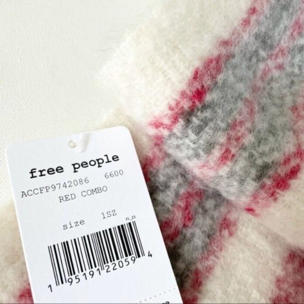 Free People Racer Stripe Brushed Blanket Scarf New with Tags Clean smoke free ho - Picture 7 of 7